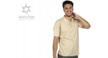 azzurro-polo-majica-bez-beige-